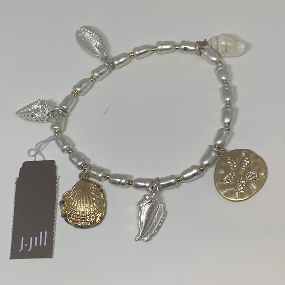 J. Jill beach gems stretch bracelet